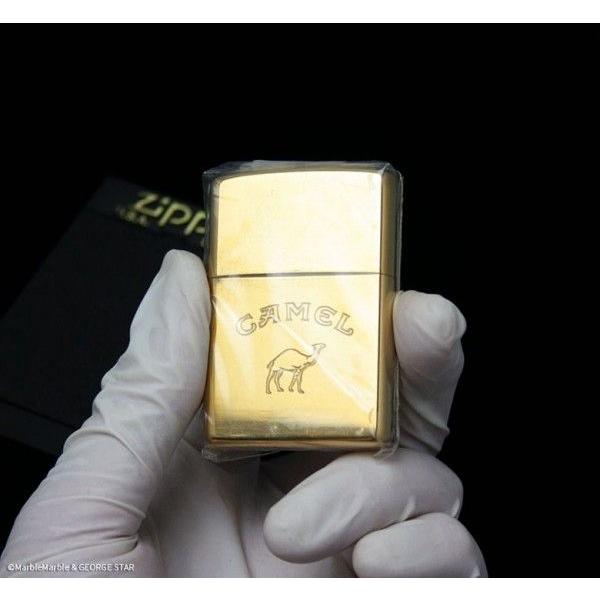 F1 Zippo（ジッポー）ライター CAMEL（キャメル）2000年 ドイツ限定品 スタンダードロゴ ブラス // アメリカン雑貨 / 喫煙具 / ジッポ｜marblemarble｜02