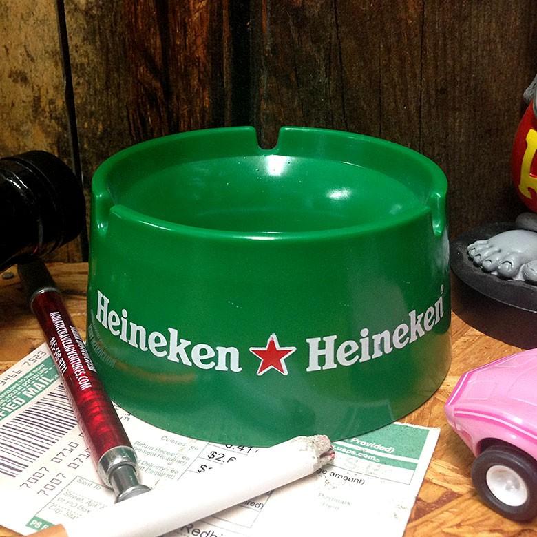 B1 ノベルティ灰皿 Heineken ハイネケン プラスチック製 アメリカン雑貨   喫煙具   ノベルティグッズ