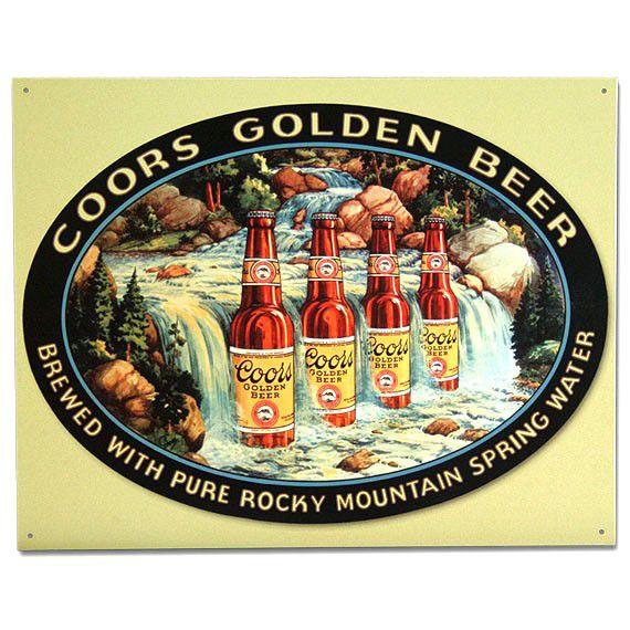 アメリカン　看板　ブリキ　コカコーラ　クアーズ　3枚セット　ブリキ C3 ブリキ看板 COORS クアーズ GOLDEN BEER 4BEER＆フォール