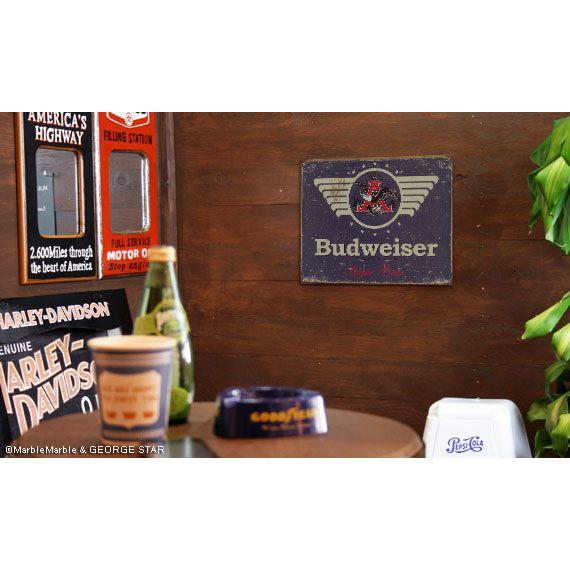C3 ブリキ看板 Budweiser バドワイザー 1936 Logo //TINサイン C3 ブリキ看板 Budweiser バドワイザー 1936 Logo //TINサイン