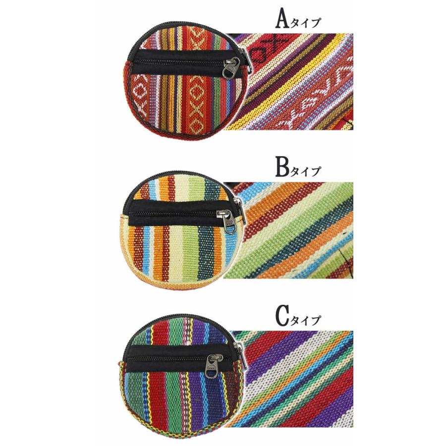 エスニック ゲリ コットン コインケース アジアン 雑貨 小銭入れ 小物入れ ゲリコットン ラウンド 丸 (1.5) |  | 01