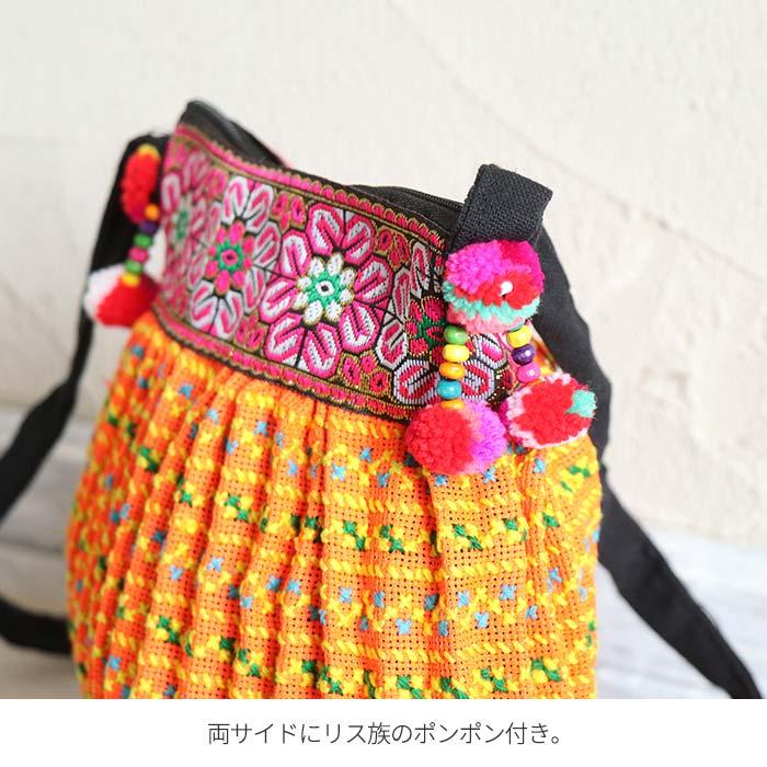 バッグ ミニ ショルダーバッグ エスニック モン族 刺繍 刺しゅう バッグ ミニ ショルダーバッグ エスニック モン族 刺繍 刺しゅう