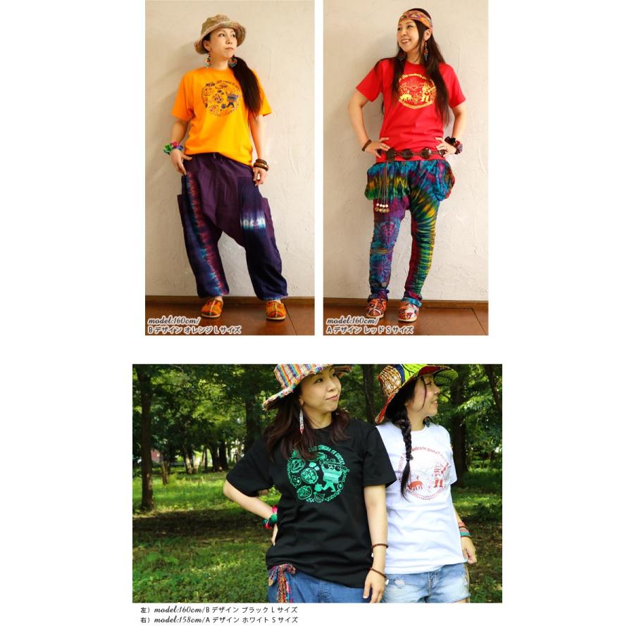 エスニック Tシャツ 半袖 プリント ゆったり 大きいサイズ メキシコ