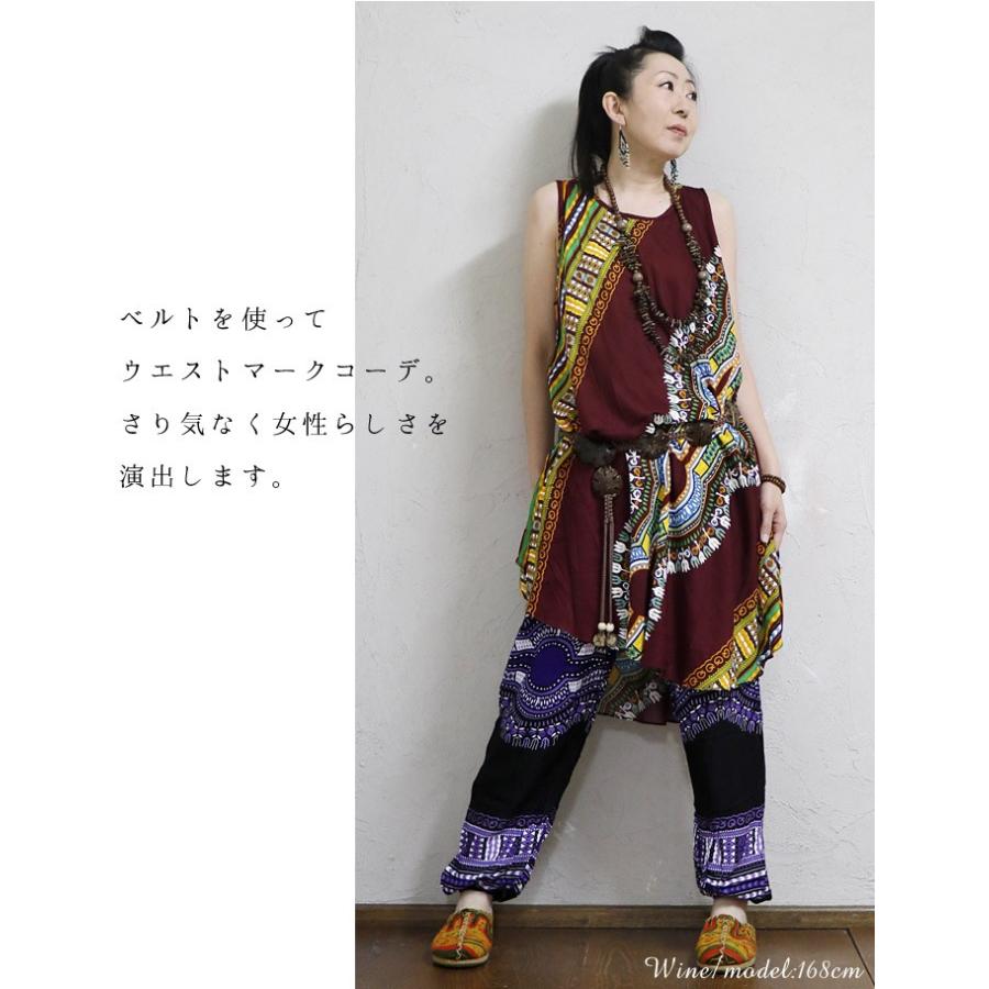 エスニック ワンピース タンクワンピース ノースリーブ ロング ミディアム ダシキ アシンメトリー ラウンドヘム ファッション レディース 30代 40代 50代 2 Muha エスニックのマーブルマーケット 通販 Yahoo ショッピング