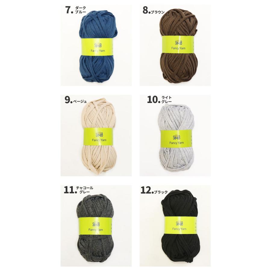 エスニック Tシャツヤーン 無地 マスク ひも パーツ 糸 30m 100g 