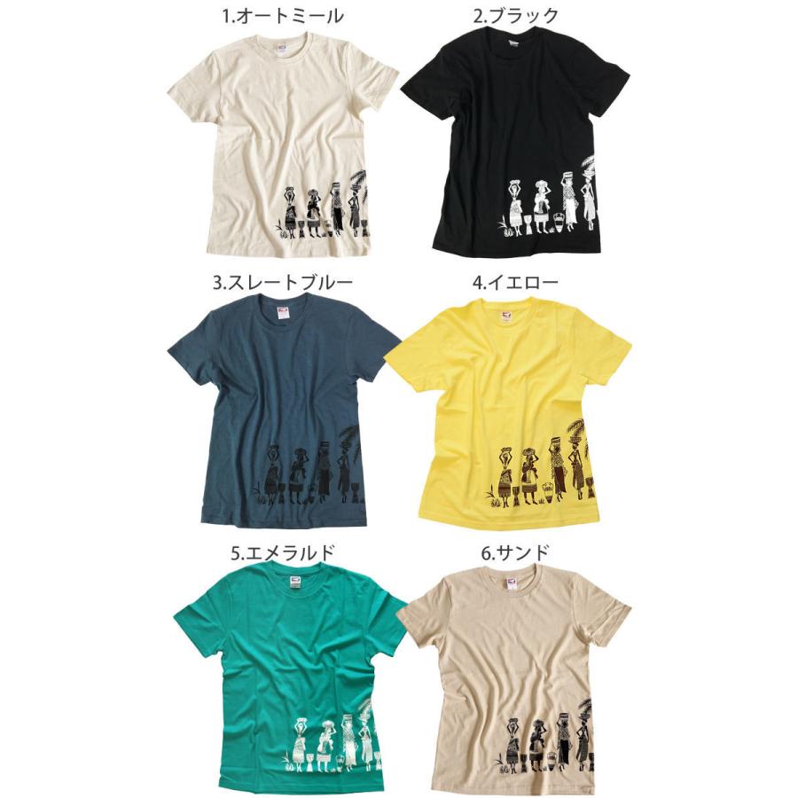 限定価格セール エスニック アフリカン 半袖 ｔシャツ レディース 服 ファッション アジアン ヤシの木 南国 リゾート 椰子 オリジナルデザイン 1 Aynaelda Com