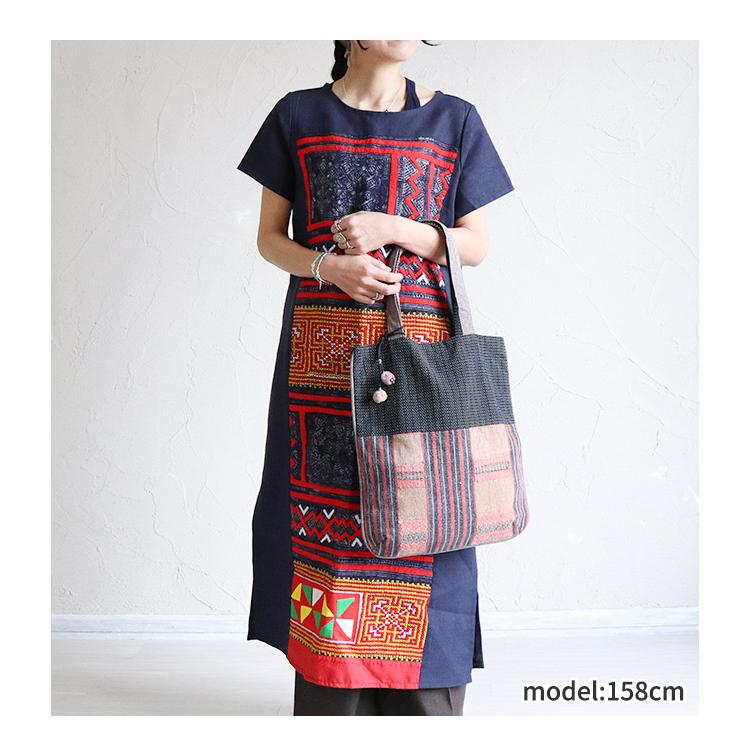 トートバッグ エスニック アジアン 刺繍 手持ち ハンドバッグ 軽量