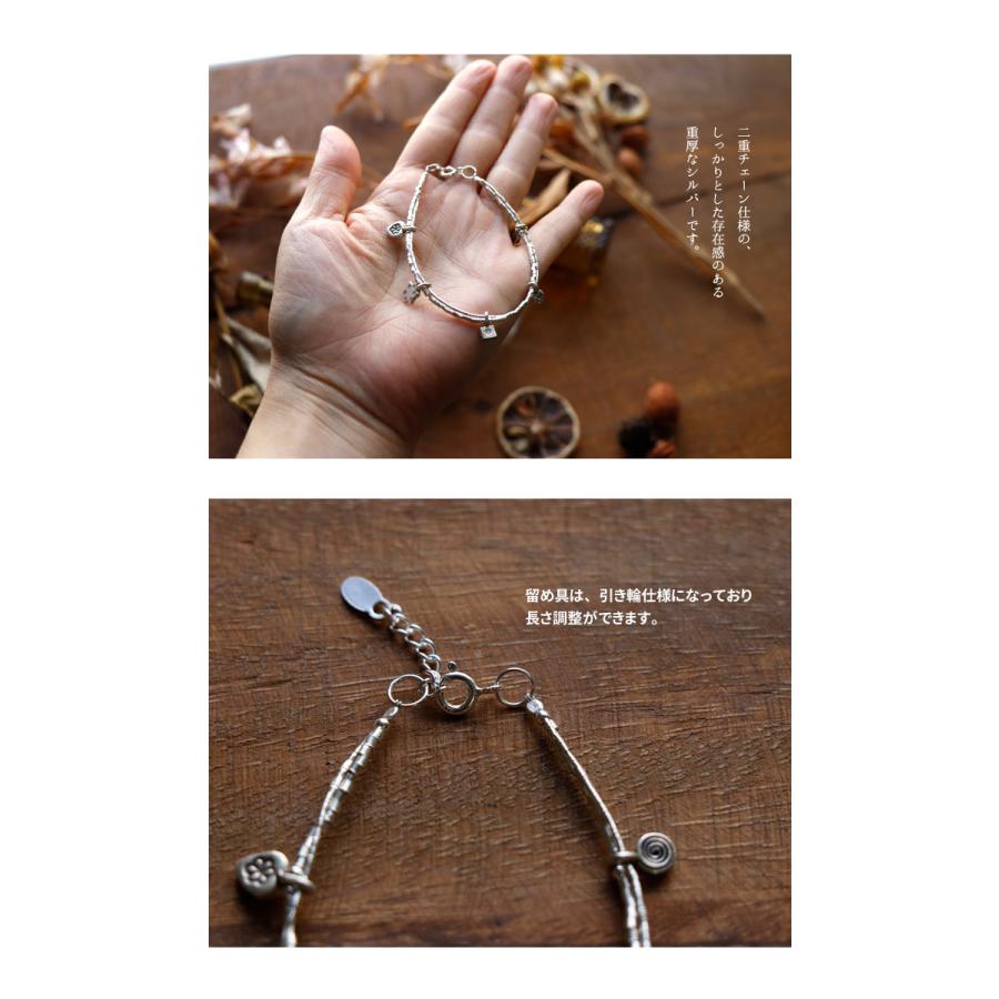 カレン族 シルバー ブレスレット 15〜17cm シルバー925 エスニック