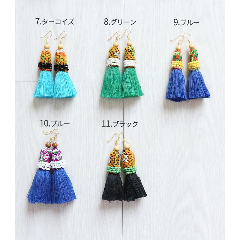 ピアス フックピアス 民族 カレン族 モン族 エスニック モチーフ