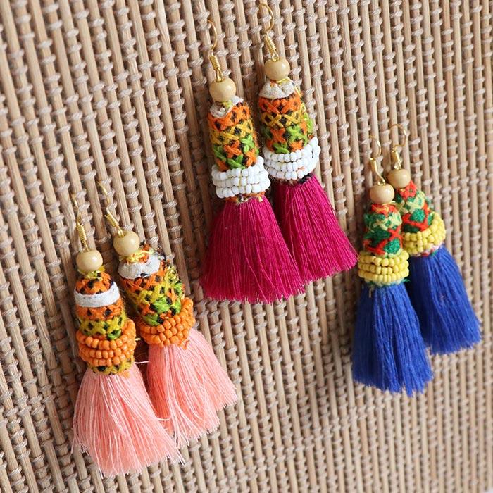 ピアス フックピアス 民族 カレン族 モン族 エスニック モチーフ