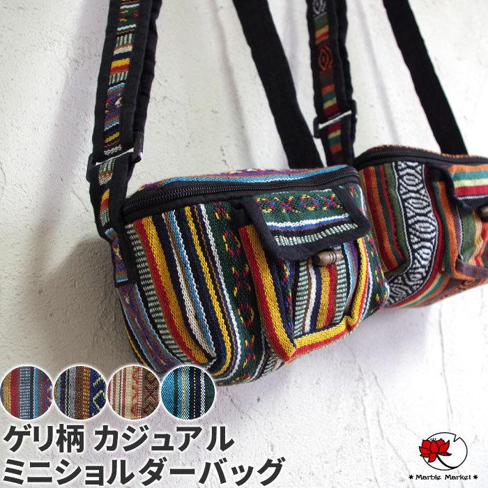 エスニック ミニショルダーバッグ 斜め掛け レディースファッション