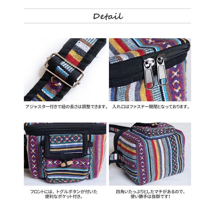 エスニック ミニショルダーバッグ 斜め掛け レディースファッション