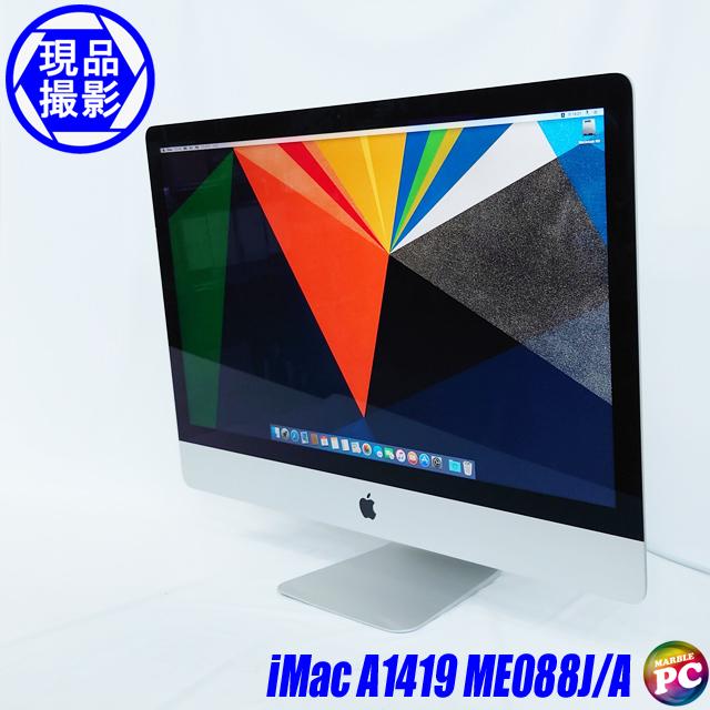 Apple iMac A1419 ME088J A(現品撮影) 中古PC OS X コアi5-4570 メモリ16GB HDD1TB GPU WEBカメラ Bluetooth 無線LAN WQHD 27型 訳あり