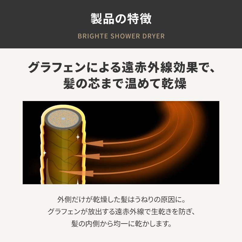 クーポンで25,600円／【正規品取扱店】Brighte SHOWER DRYER BRT-SD173