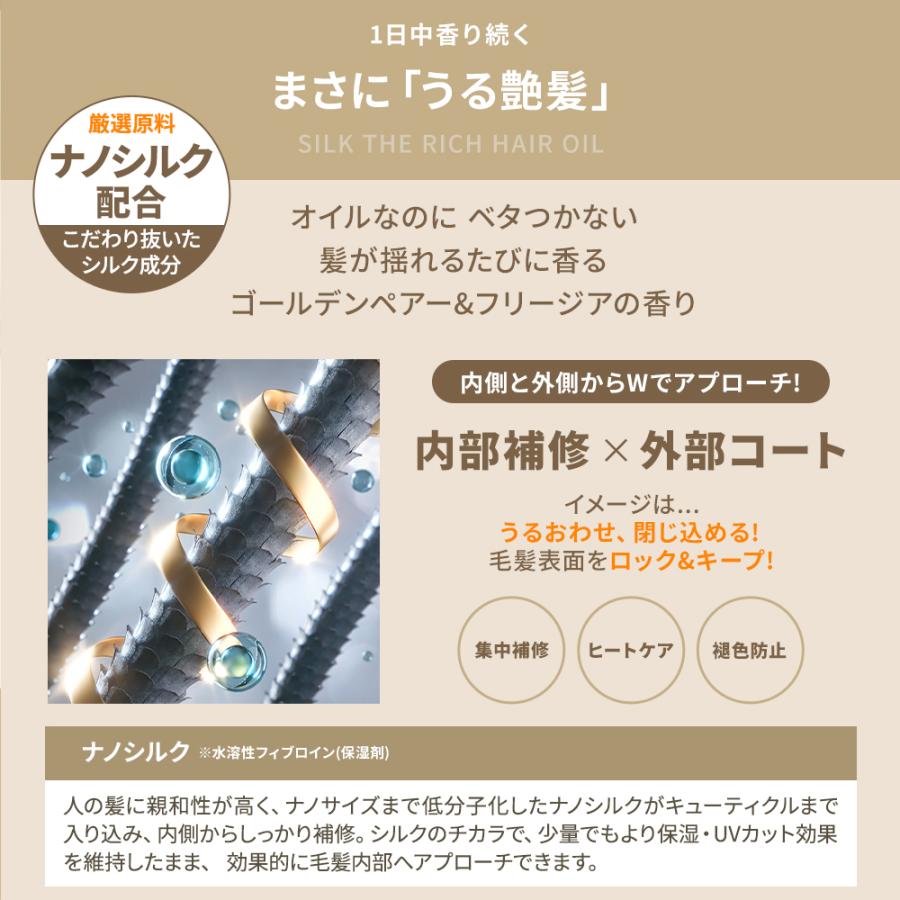正規品取扱店】 SILK THE RICH (白) シルクザリッチ モイスト&リペア