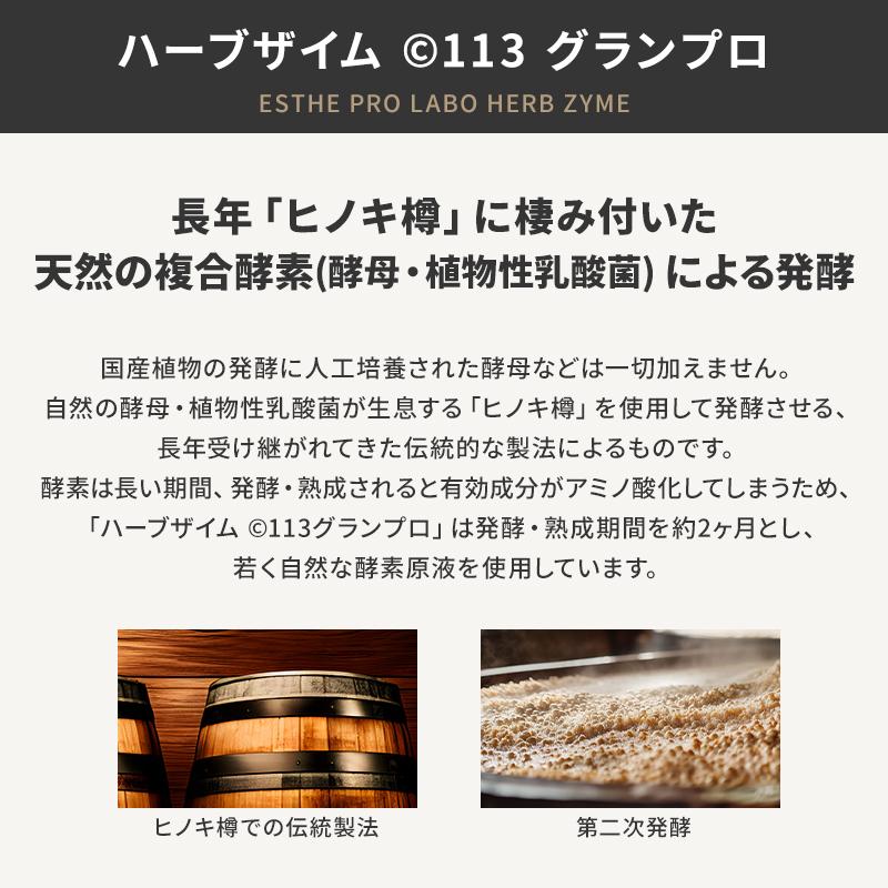 国内正規品 シリアルNo付 エステプロラボ ハーブザイム113 グラン