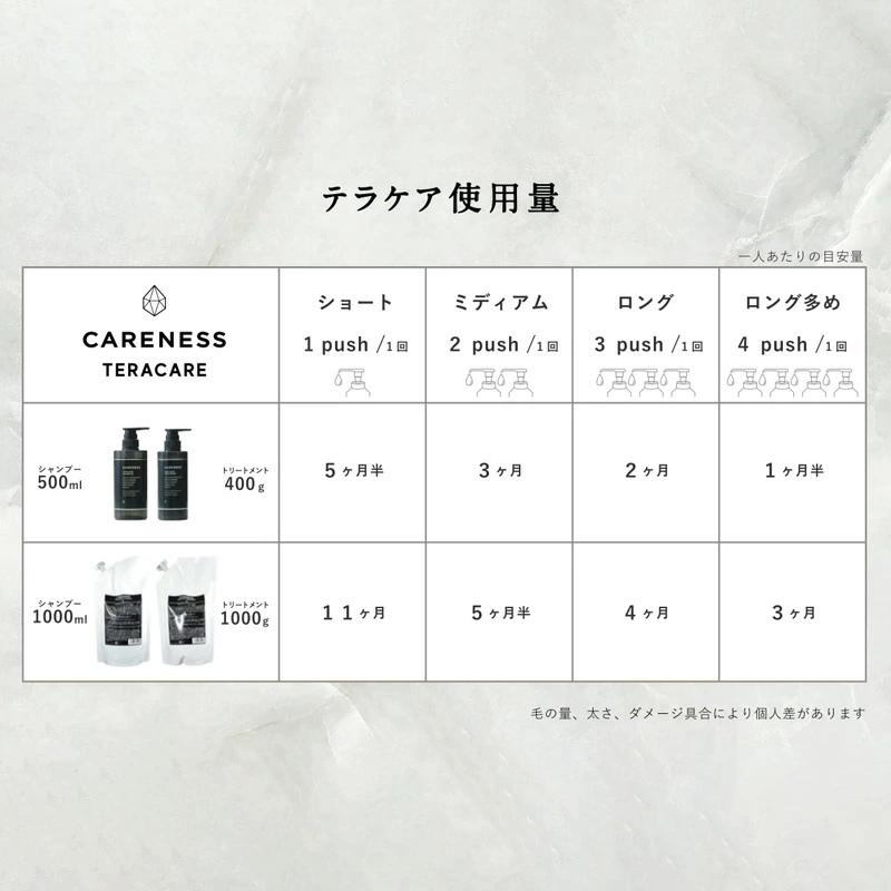 正規品取扱店】【2点セット】ケアネス テラケアシャンプー 1000mL