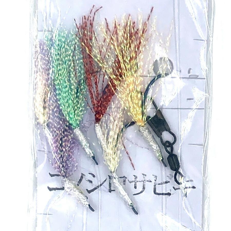 送料無料】手造り用品 狐 19-8-10 コノシロサビキ 6本針 仕掛け 糸付き