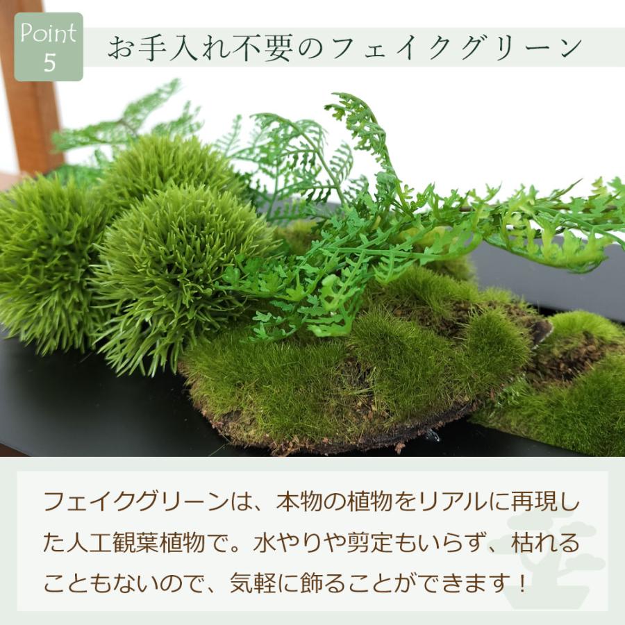 プリマ フェイクグリーン 壁掛け 額 [ウォールデコ マリモ × シノブ