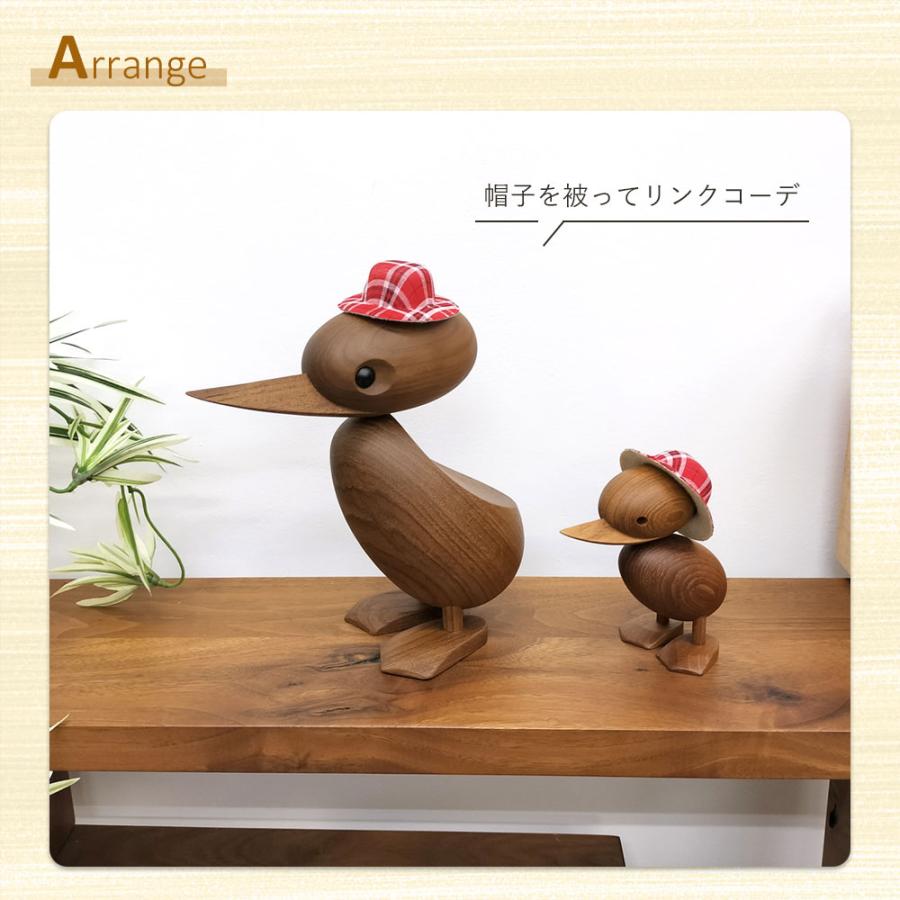 北欧雑貨 オブジェ [ダック 親子セット] アヒル 木製 インテリア 置物