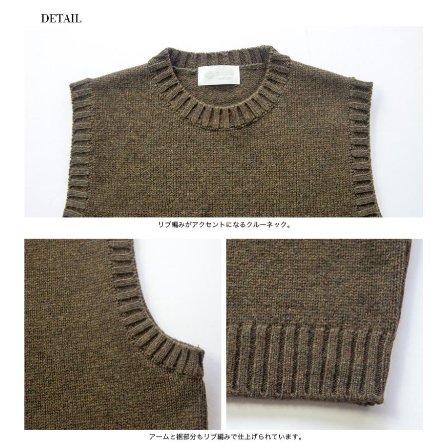 セール価格 ソリア Soglia ニットベスト クルーネック ブリティッシュウール 日本製 メンズ Ace Landvest Marc Arrows マークアローズ 通販 Yahoo ショッピング