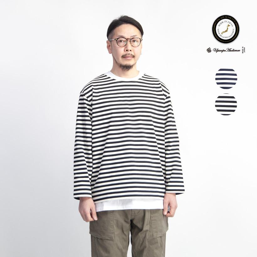 Upscape Audience ロシアンボーダー ボートネックカットソー 日本製 メンズ Aud 6251 Marc Arrows マークアローズ 通販 Yahoo ショッピング