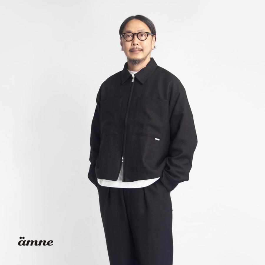 アンヌ amne ヘリンボーン ハリントンジャケット セットアップ対応 