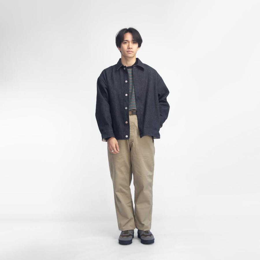 アンヌ amne プレウォッシュデニム プリーツブルゾン 日本製 メンズ 