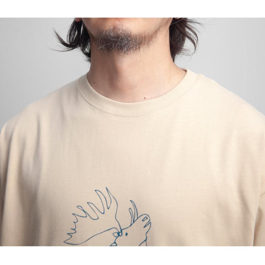 アンヌ amne カワツナツコ ELK プリントルーズTシャツ メンズ | ブランド登録なし | 13