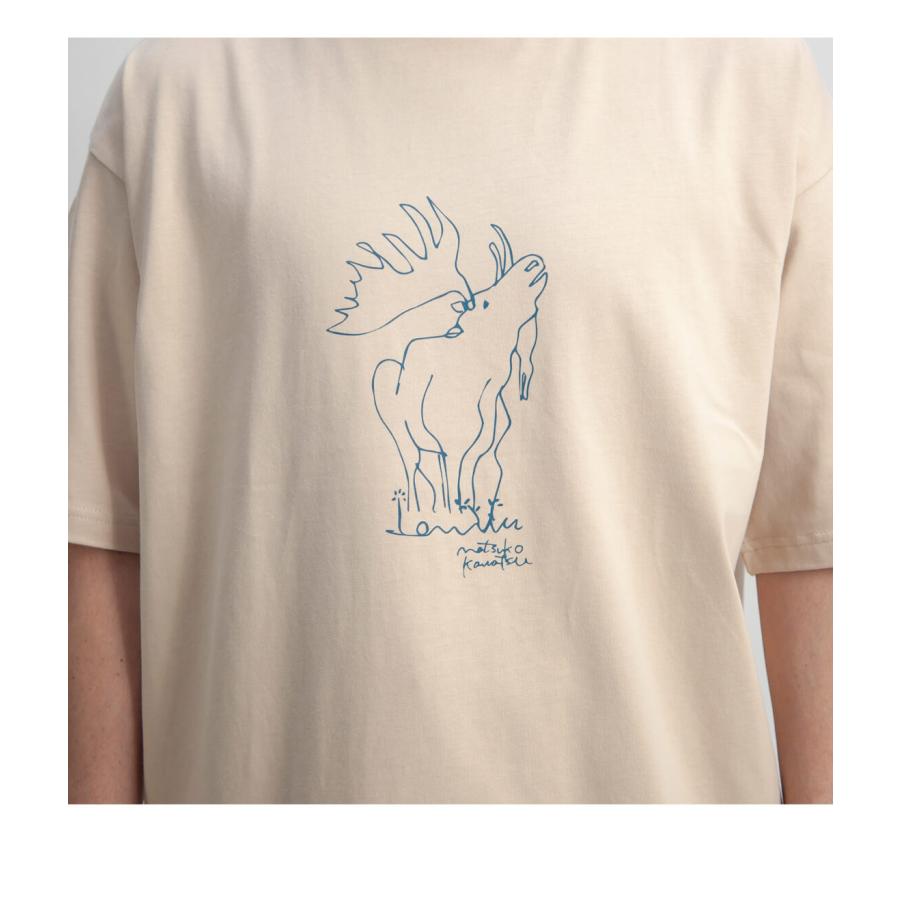 アンヌ amne カワツナツコ ELK プリントルーズTシャツ メンズ | ブランド登録なし | 14