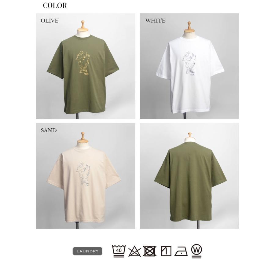 アンヌ amne カワツナツコ ELK プリントルーズTシャツ メンズ | ブランド登録なし | 15