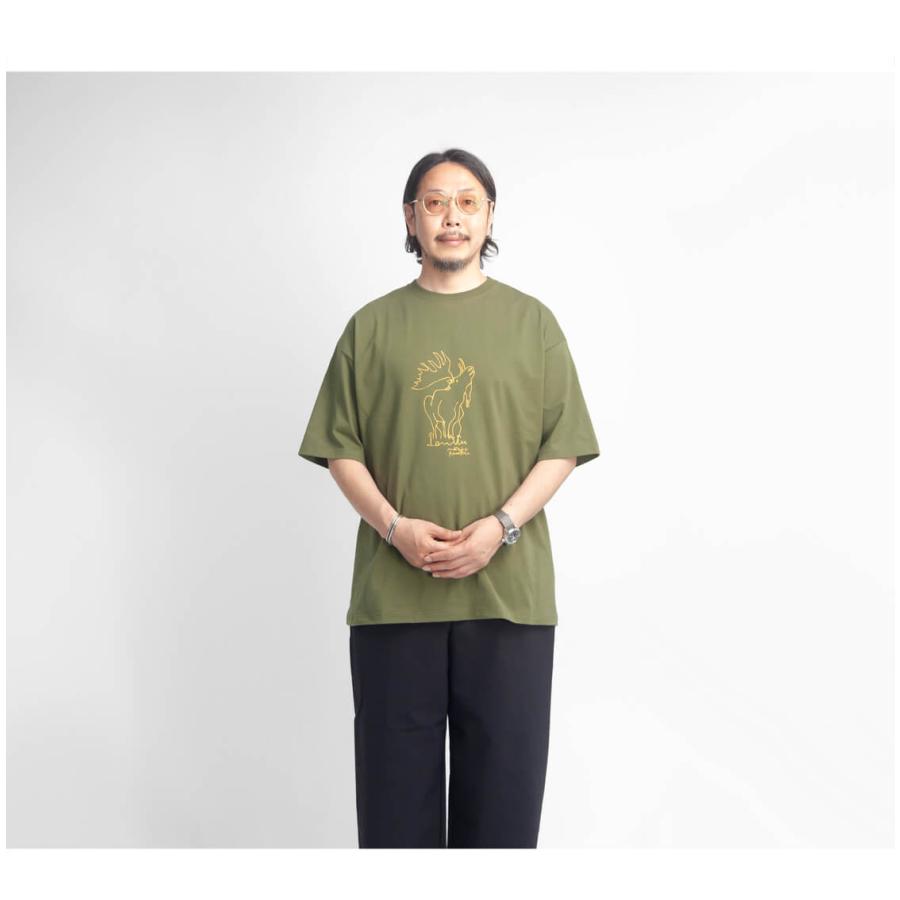 アンヌ amne カワツナツコ ELK プリントルーズTシャツ メンズ | ブランド登録なし | 07