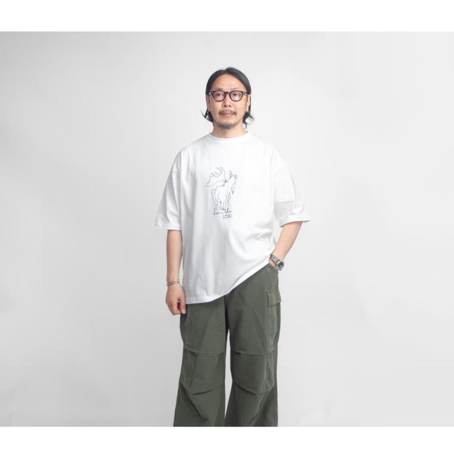 アンヌ amne カワツナツコ ELK プリントルーズTシャツ メンズ | ブランド登録なし | 10
