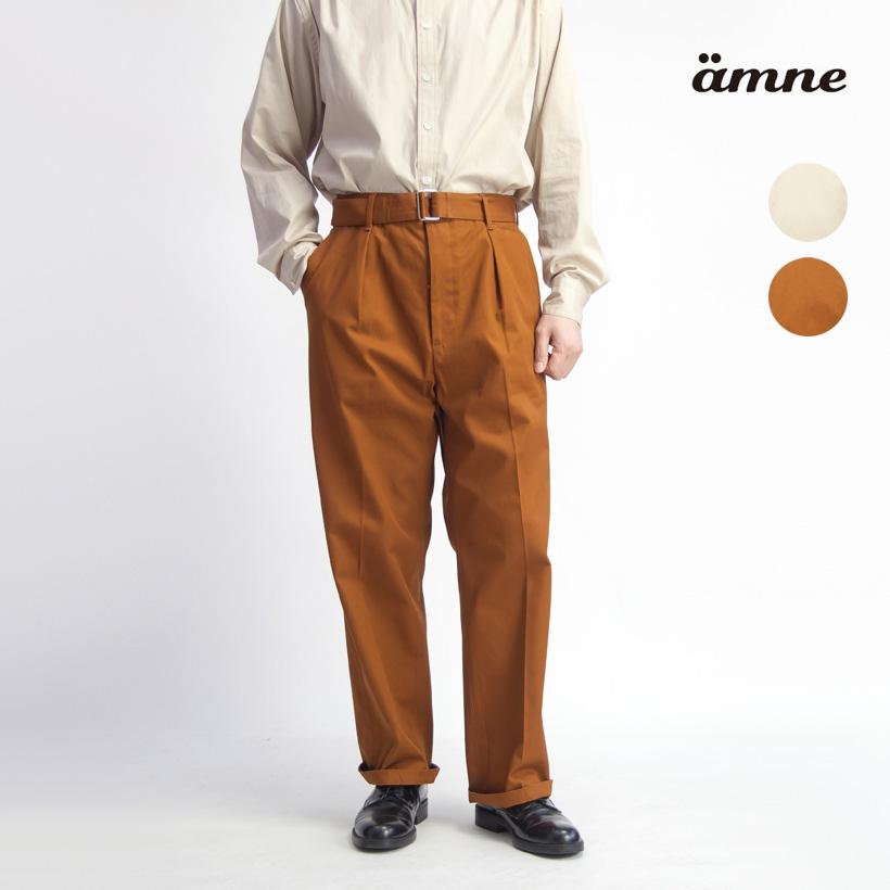 偉大な タックワイドパンツ コットンギャバジン ベルト付き セットアップ対応 日本製 メンズ オープニング大放出セール Www Thedailyspud Com