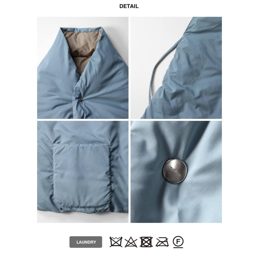 【新品・タグ付き】リバーシブルマウンテンダウンケープ miffew（ミフュー） リバーシブルダウンケープ REVERSIBLE DOWN CAPE