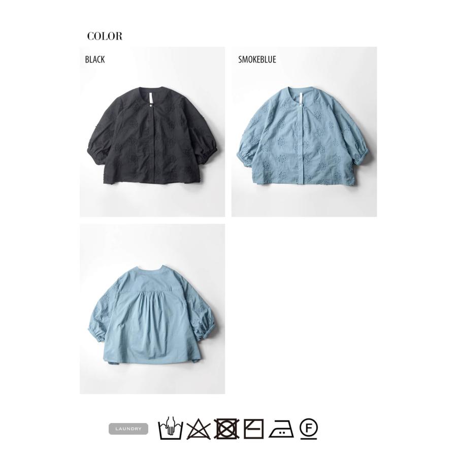 Kelen（ケレン） シャツ フラワーレースデザインブラウス 7分袖 LEA 