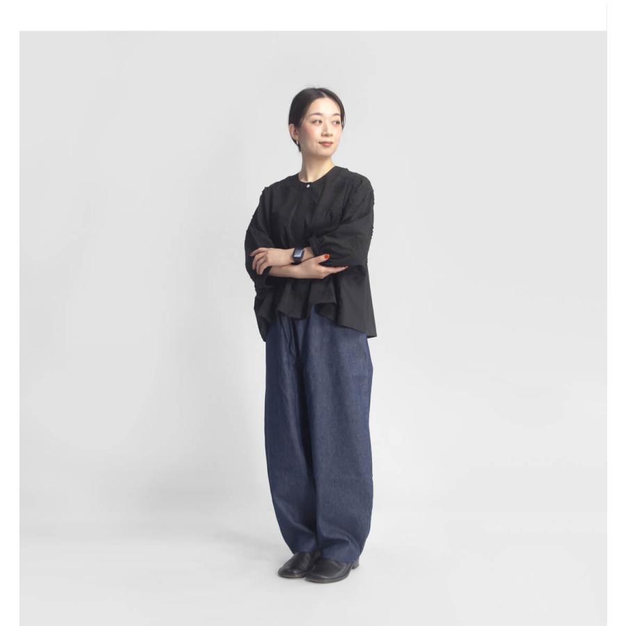 Kelen（ケレン） シャツ フラワーレースデザインブラウス 7分袖 LEA 