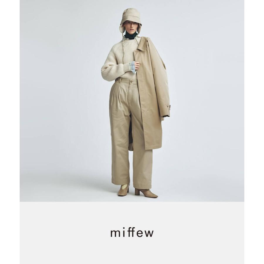 ミフュー miffew シングルスリーブ バルカラー ダウンコート 日本製 メンズの画像