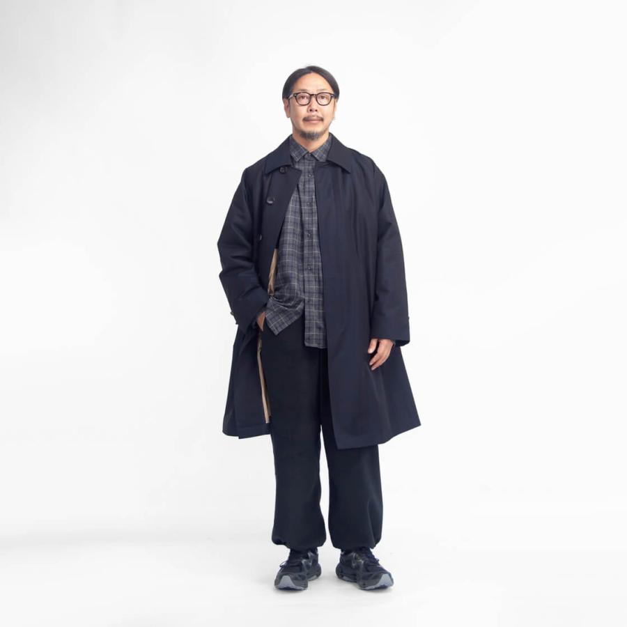 ミフュー miffew シングルスリーブ バルカラー ダウンコート 日本製 メンズの画像