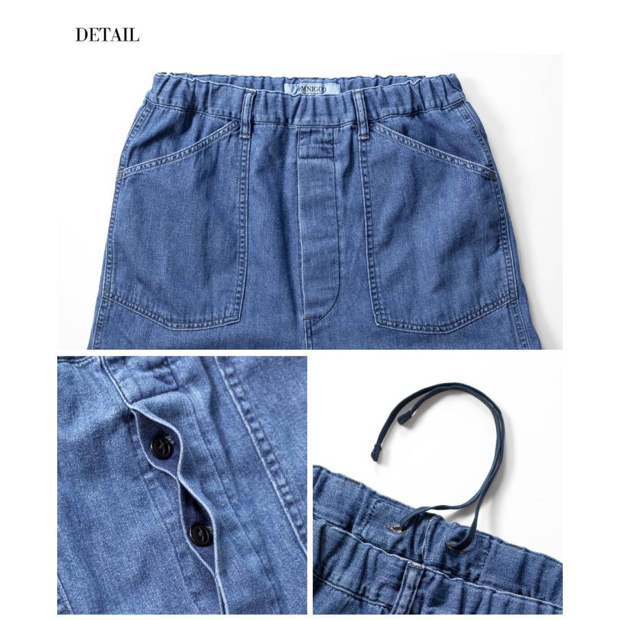 OMNIGOD オムニゴッド 8オンス甘撚りデニム PWイージーパンツ 日本製