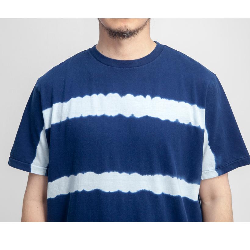 OMNIGOD（オムニゴッド） 【セール価格】 インディゴ絞り染めボーダー