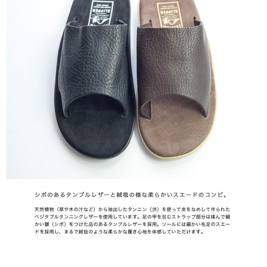 未使用級  SLIPPER レザー シャワーサンダル ISLAND SLIPPER 【セール価格】 アイランドスリッパ Island