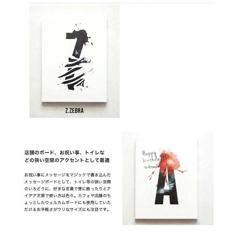 アルファベットキャンバスアート パネル オブジェ 日本製 N〜Z : MARC