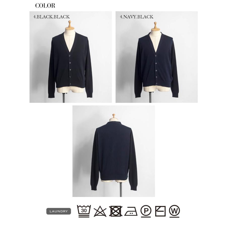 ジョンスメドレー　コットンニットカーディガンMネイビー　定価約5.2万円 JOHN SMEDLEY｜ジョンスメドレー日本公式
