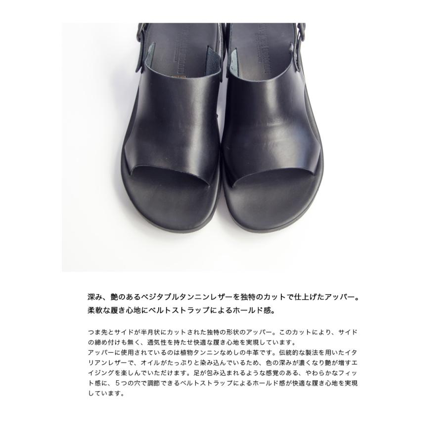 ANTICHI ROMANI アンティーキロマーニ ベルトストラップレザーサンダル