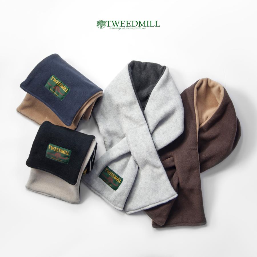 TWEED MILL（ツイードミル） 別注 リバーシブル スリット入り フリース