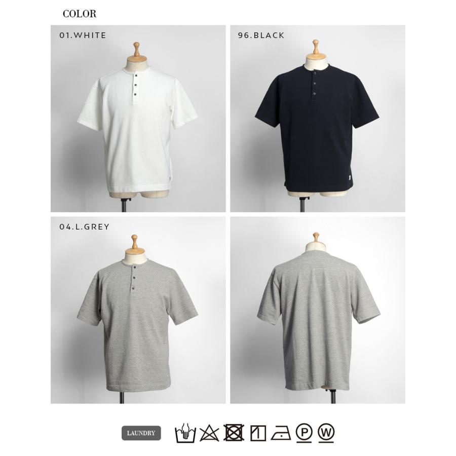 新品 6ROKUMILITARY KANOKO HENLY NECK ｶｯﾄｿｰ Kepani（ケパニ） 【セール価格】ケパニ 鹿の子 ヘンリーネックTシャツ