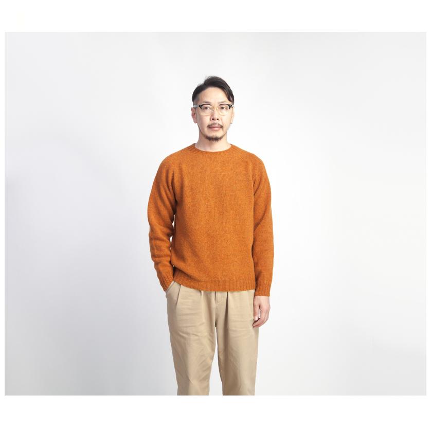 バランタイン　カーディガン　メリノウール　クルーネック　スコットランド製　丸首 バランタイン カーディガン メリノウール クルーネック