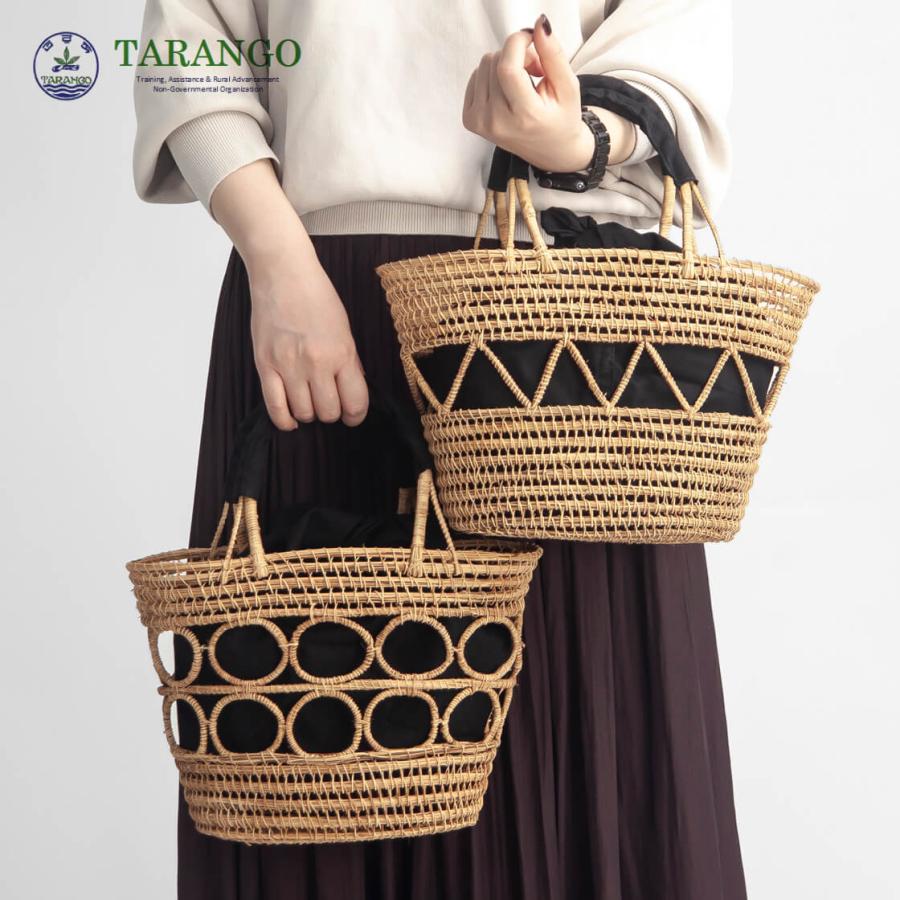 TARANGO（タランゴ） パームファイバー 手編み かごバッグ インナー