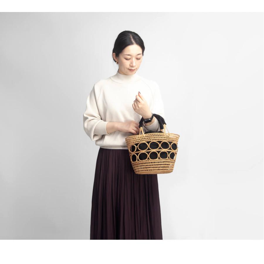 TARANGO（タランゴ） パームファイバー 手編み かごバッグ インナー
